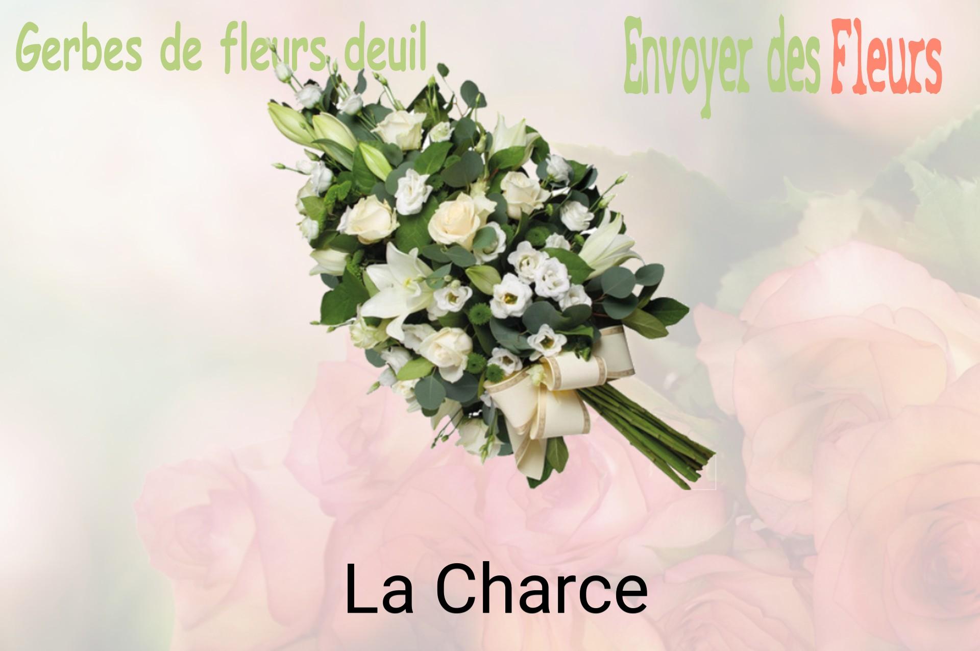 Gerbe de fleurs de deuil livrée à La Charce